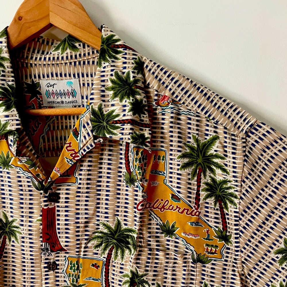 Reyn Spooner Vintage California Print men’s Large